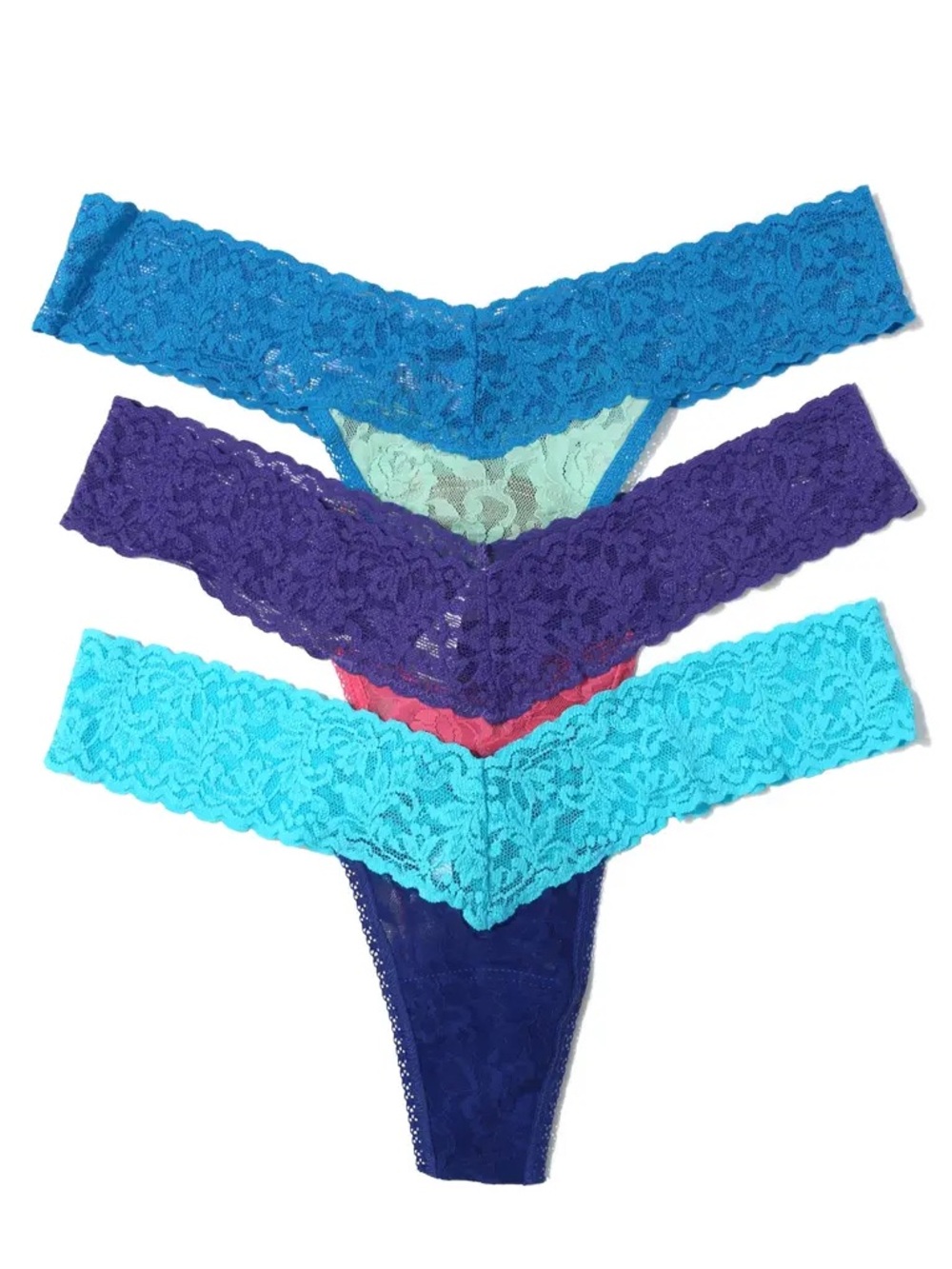 Hanky Panky Low Rise Lace Thong - Pack of 3